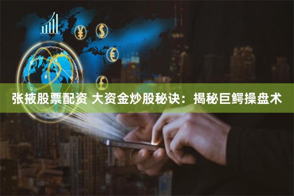 张掖股票配资 大资金炒股秘诀：揭秘巨鳄操盘术